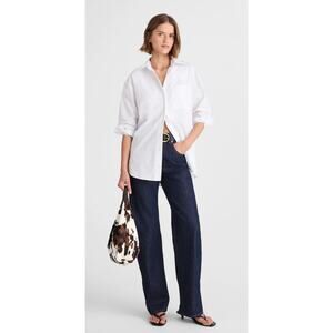 Madewell | NWT Oversized Button-Up Shirt White | Sz XS